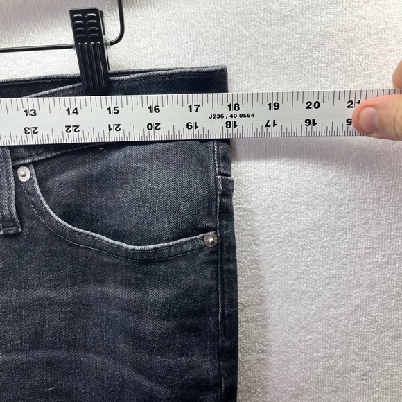 J. Crew Demi Boot Crop Jeans Womens 32P plus size Black Denim Stretch 2234 - Picture 5 of 10